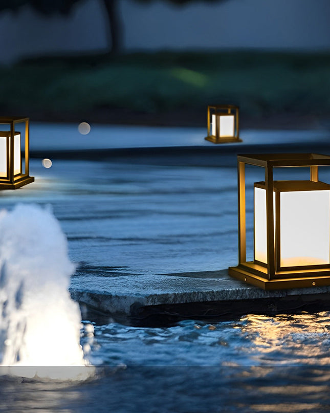 Nowoczesna Wodoodporna Lampa Ogrodowa LED Stojąca z Stali Nierdzewnej – Czarna, IP65, Zasilanie Słoneczne 3