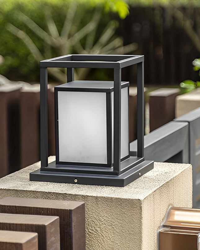 Nowoczesna Wodoodporna Lampa Ogrodowa LED Stojąca z Stali Nierdzewnej – Czarna, IP65, Zasilanie Słoneczne 6