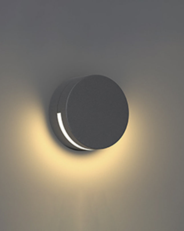 Nowoczesna Wodoodporna Lampa Zewnętrzna Nad Drzwi z Okrągłym Szkłem IP65 – Elegancka Lampa do Oświetlenia Domu i Tarasu 7