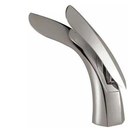 Nowoczesna Zakrzywiona Bateria Umywalkowa w Różowym Złocie – Elegancki Design do Łazienki 2