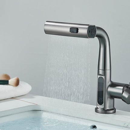 Nowoczesna cyfrowa bateria łazienkowa Luxor – elegancki i stylowy design z wyświetlaczem temperatury 3