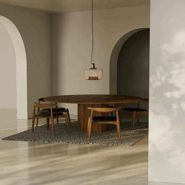 Nowoczesna lampa wisząca LED z szklaną kulą i metalowym pierścieniem – Stylowa dekoracja do kuchni 3