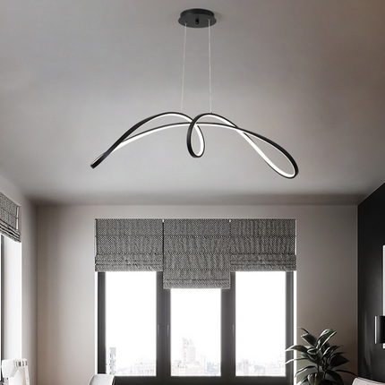 Nowoczesna lampa wisząca do kuchni z regulowanym oświetleniem LED – Minimalistyczny design 5