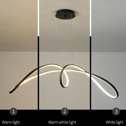 Nowoczesna lampa wisząca do kuchni z regulowanym oświetleniem LED – Minimalistyczny design 8