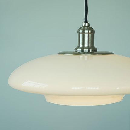 Nowoczesna lampa wisząca z białego szkła – Elegancka i minimalistyczna 7