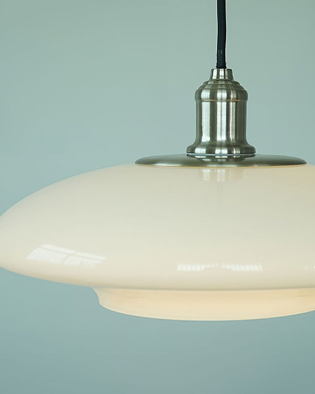 Nowoczesna lampa wisząca z białego szkła – Elegancka i minimalistyczna 7