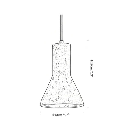 Nowoczesna lampa wisząca z żółtego trawertynu – elegancki akcent do kuchni i jadalni 2