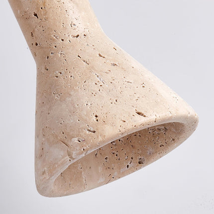 Nowoczesna lampa wisząca z żółtego trawertynu – elegancki akcent do kuchni i jadalni 5