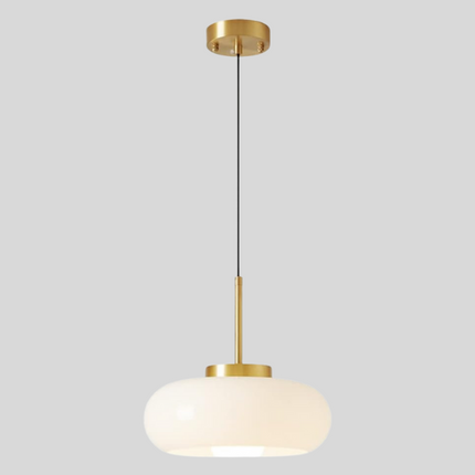 Nowoczesna lampa wisząca ze szkła miedzianego – Stylowy element dekoracyjny 0