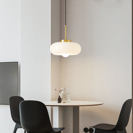 Nowoczesna lampa wisząca ze szkła miedzianego – Stylowy element dekoracyjny 4