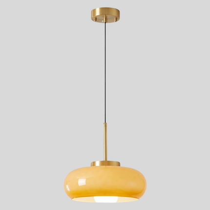 Nowoczesna lampa wisząca ze szkła miedzianego – Stylowy element dekoracyjny 7