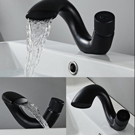 Nowoczesne Akcesoria Łazienkowe SmoothEdge w Złocie, Chromie i Czerni – Zestaw 3 Elementów do Łazienki 5