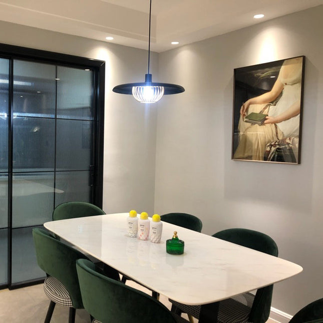 Nowoczesne Lampy Wiszące w Stylu Nordyckim z Imitacją Drewna – Regulowana Długość 8