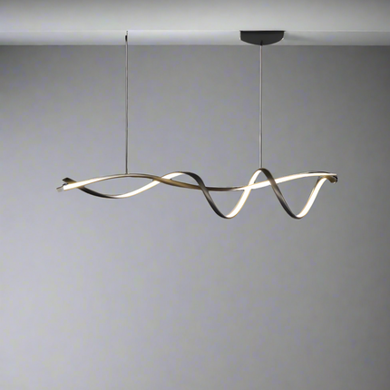 Nowoczesny Czarny Żyrandol LED do Salonu i Pokoju – Elegancki Design z Aluminium, Energooszczędne Oświetlenie 4