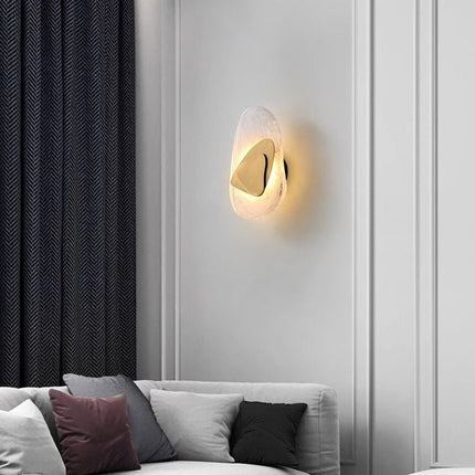 Nowoczesny Kinkiet LED Ścienny ze Szkła i Metalu – Minimalistyczna Lampa do Sypialni i Salonu 0