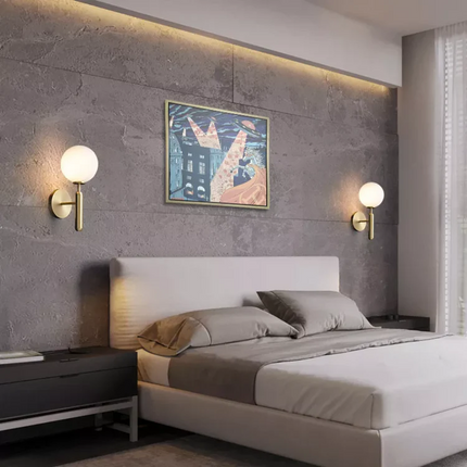 Nowoczesny Kinkiet LED z Regulacją Jasności – Elegancki Metalowy Kinkiet Ścienny do Sypialni i Salonu 8