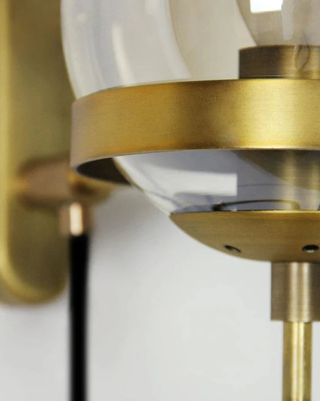 Nowoczesny Kinkiet Ścienny E27 z Żelaza i Szkła – Idealny do Sypialni i Korytarzy z Możliwością Przyciemniania 7