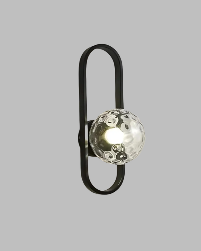 Nowoczesny Kinkiet Ścienny LED Camille z Szklanym Wzornictwem – Oświetlenie do Sypialni i Salonu, Metal i Matowe Szkło 6