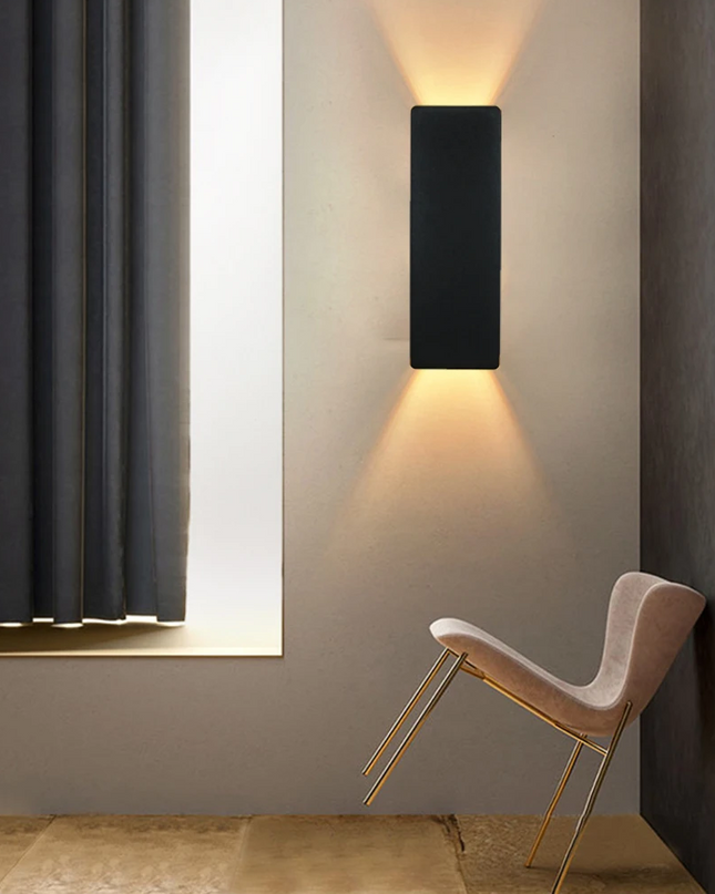 Nowoczesny Kinkiet Ścienny LED z Dwukierunkowym Oświetleniem – Lampa na Ścianę z Aluminium do Salonu i Sypialni 0