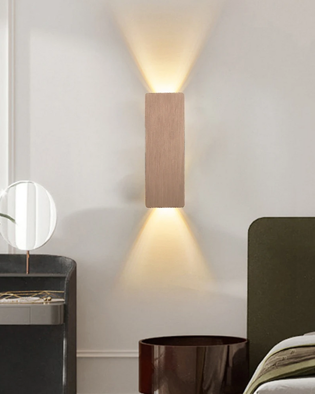 Nowoczesny Kinkiet Ścienny LED z Dwukierunkowym Oświetleniem – Lampa na Ścianę z Aluminium do Salonu i Sypialni 1