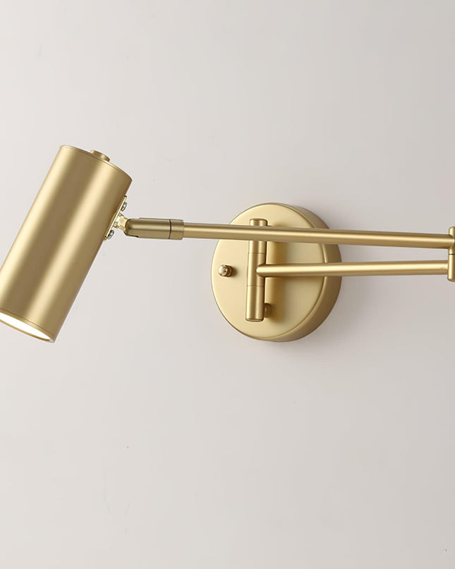 Nowoczesny Kinkiet Ścienny LED z Obrotowym Ramieniem, Metalowy Kinkiet do Sypialni i Salonu, Regulowane Oświetlenie, Ciepłe i Chłodne Światło 0