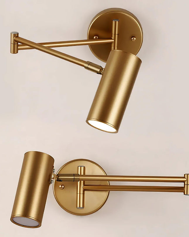 Nowoczesny Kinkiet Ścienny LED z Obrotowym Ramieniem, Metalowy Kinkiet do Sypialni i Salonu, Regulowane Oświetlenie, Ciepłe i Chłodne Światło 1