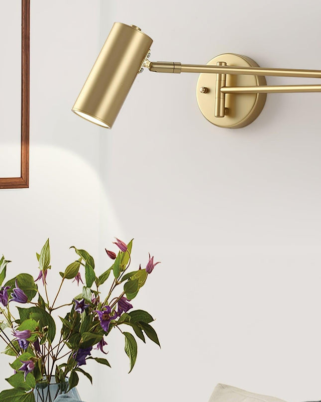 Nowoczesny Kinkiet Ścienny LED z Obrotowym Ramieniem, Metalowy Kinkiet do Sypialni i Salonu, Regulowane Oświetlenie, Ciepłe i Chłodne Światło 7