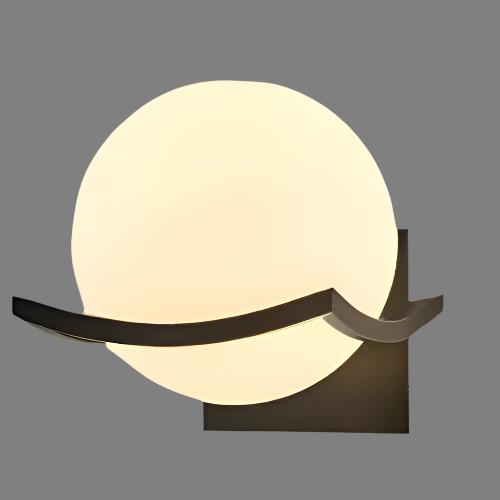 Nowoczesny Kinkiet Ścienny LED ze Szklanym Akcentem – Elegancki Kinkiet do Sypialni i Salonu 0