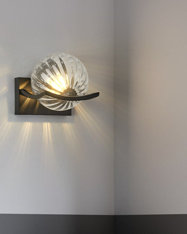 Nowoczesny Kinkiet Ścienny LED ze Szklanym Akcentem – Elegancki Kinkiet do Sypialni i Salonu 3
