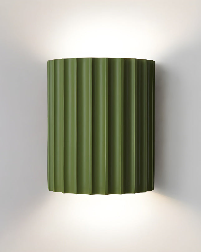 Nowoczesny Kinkiet Ścienny z Żywicy, Półokrągły Kinkiet do Sypialni i Salonu, Zielony/Pomarańczowy/Szary/Biały, Wysoka Jakość 0