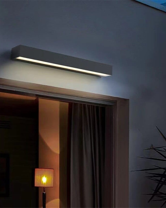 Nowoczesny Kinkiet Zewnętrzny LED Luminous Bar – Wodoodporny, Aluminium, Szkło Hartowane, Ciepłe Światło, IP65, 3 Rozmiary 4