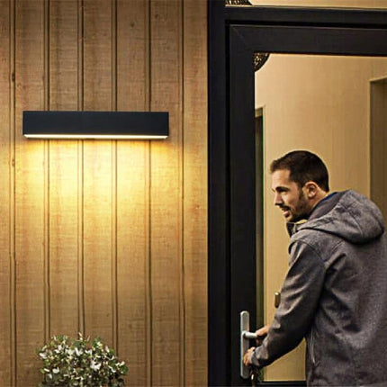 Nowoczesny Kinkiet Zewnętrzny LED Luminous Bar – Wodoodporny, Aluminium, Szkło Hartowane, Ciepłe Światło, IP65, 3 Rozmiary 6