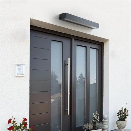 Nowoczesny Kinkiet Zewnętrzny LED Luminous Bar – Wodoodporny, Aluminium, Szkło Hartowane, Ciepłe Światło, IP65, 3 Rozmiary 8