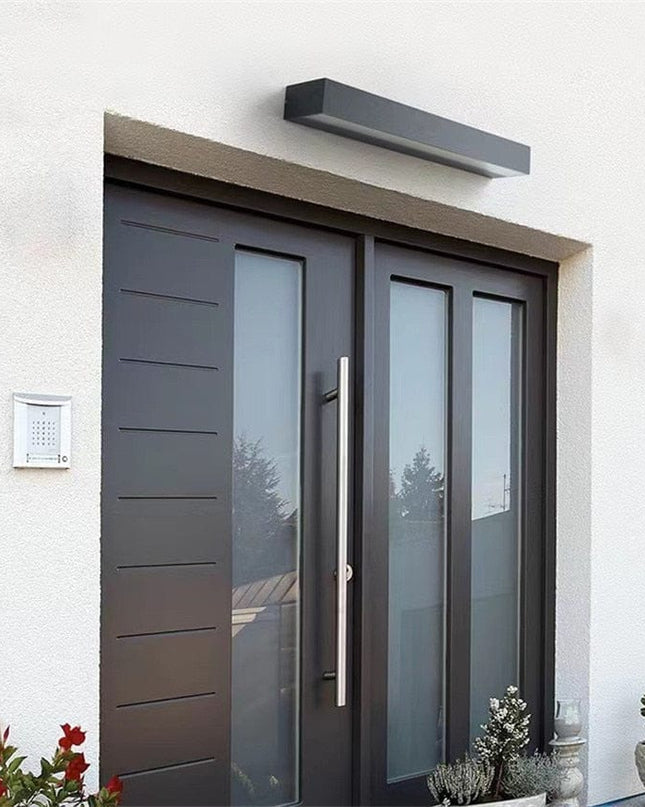 Nowoczesny Kinkiet Zewnętrzny LED Luminous Bar – Wodoodporny, Aluminium, Szkło Hartowane, Ciepłe Światło, IP65, 3 Rozmiary 8