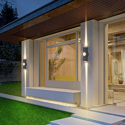 Nowoczesny Kinkiet Zewnętrzny LED w Kształcie Krzyża, Metalowy, IP65 – Stylowe Oświetlenie do Przestrzeni Zewnętrznych 0