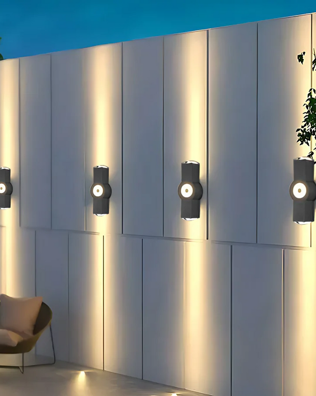 Nowoczesny Kinkiet Zewnętrzny LED w Kształcie Krzyża, Metalowy, IP65 – Stylowe Oświetlenie do Przestrzeni Zewnętrznych 2