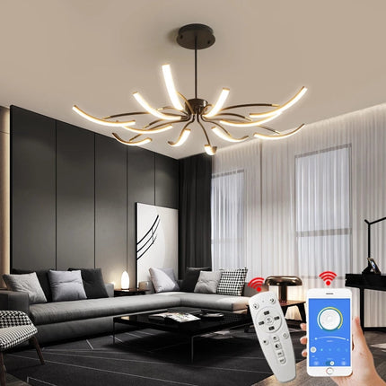 Nowoczesny Świecznik LED z Eleganckim Designem – Aluminium, Atmosferyczne Światło, Idealny do Salonu i Sypialni 1