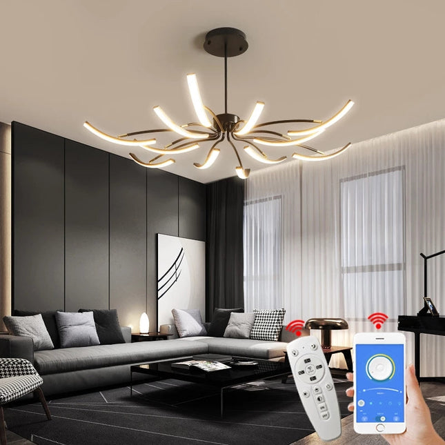 Nowoczesny Świecznik LED z Eleganckim Designem – Aluminium, Atmosferyczne Światło, Idealny do Salonu i Sypialni 1