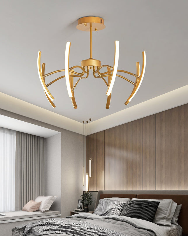 Nowoczesny Świecznik LED z Eleganckim Designem – Aluminium, Atmosferyczne Światło, Idealny do Salonu i Sypialni 2