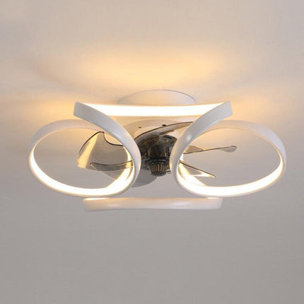 Nowoczesny Wentylator Sufitowy z Lampą LED Flower z Pilotem – Elegancki Wiatrak do Sypialni i Jadalni 5