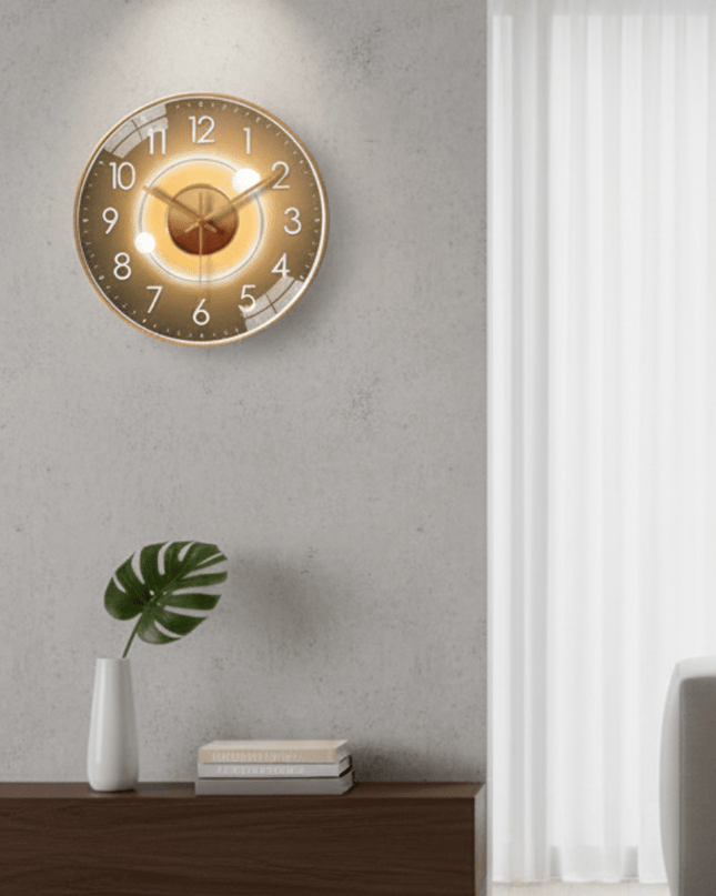 Nowoczesny Zegar Ścienny 30 cm z Cichym Mechanizmem – Minimalistyczny Zegar na Ścianę do Salonu i Biura 0