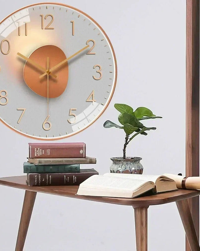 Nowoczesny Zegar Ścienny 30 cm z Cichym Mechanizmem – Minimalistyczny Zegar na Ścianę do Salonu i Biura 5