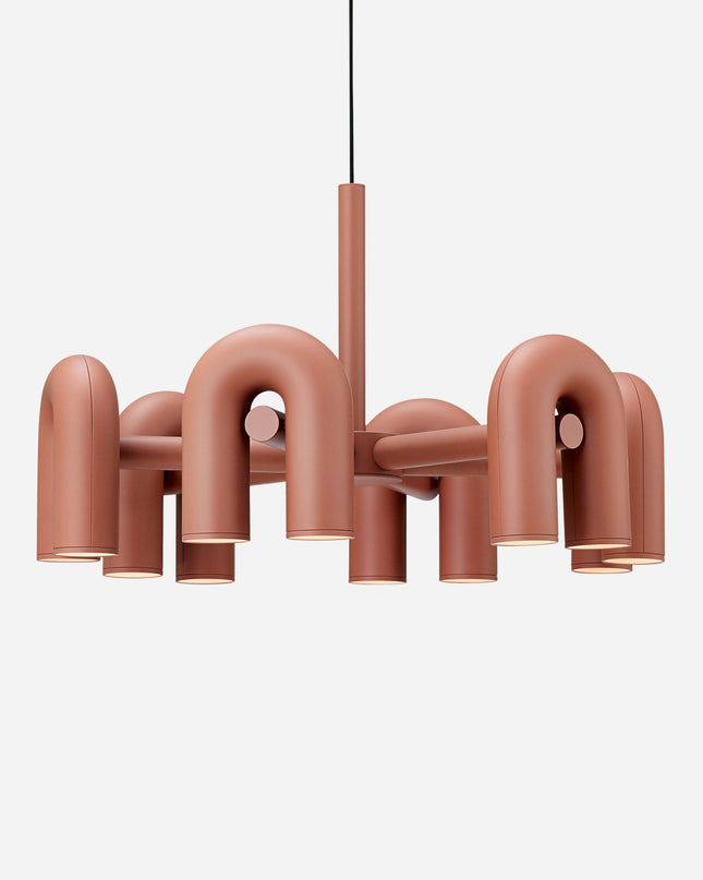 Nowoczesny Żyrandol Cyrkowy z Wbudowanym LED, Regulowana Wysokość, Moduły U - Idealny Żyrandol do Salonu i Pokoju 1