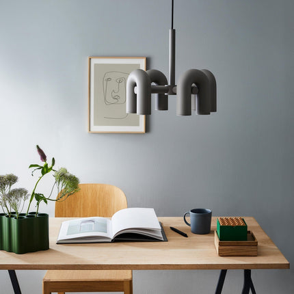 Nowoczesny Żyrandol Cyrkowy z Wbudowanym LED, Regulowana Wysokość, Moduły U - Idealny Żyrandol do Salonu i Pokoju 4