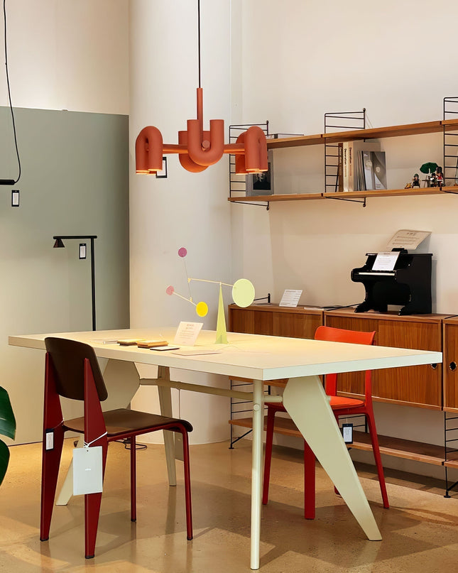 Nowoczesny Żyrandol Cyrkowy z Wbudowanym LED, Regulowana Wysokość, Moduły U - Idealny Żyrandol do Salonu i Pokoju 8