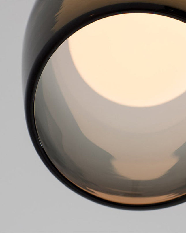 Nowoczesny Żyrandol do Salonu i Sypialni z Szklaną Kulą – Lampa Wisząca w Stylu Minimalistycznym, Regulowana Długość, Metal-Szkło 7