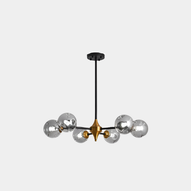 Nowoczesny Żyrandol z Dmuchanego Szkła do Salonu i Sypialni - Elegancki Design i Funkcjonalność 10