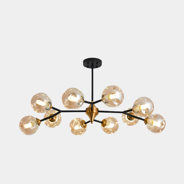 Nowoczesny Żyrandol z Dmuchanego Szkła do Salonu i Sypialni - Elegancki Design i Funkcjonalność 6