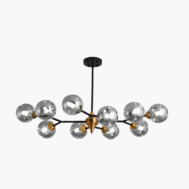 Nowoczesny Żyrandol z Dmuchanego Szkła do Salonu i Sypialni - Elegancki Design i Funkcjonalność 9