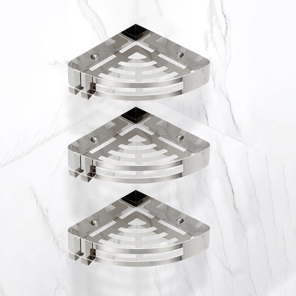 Nowoczesny, 3-częściowy zestaw akcesoriów łazienkowych w kolorze złotym i srebrnym do eleganckich wnętrz 12